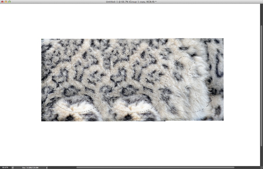 Texte facile à fourrure dans Photoshop