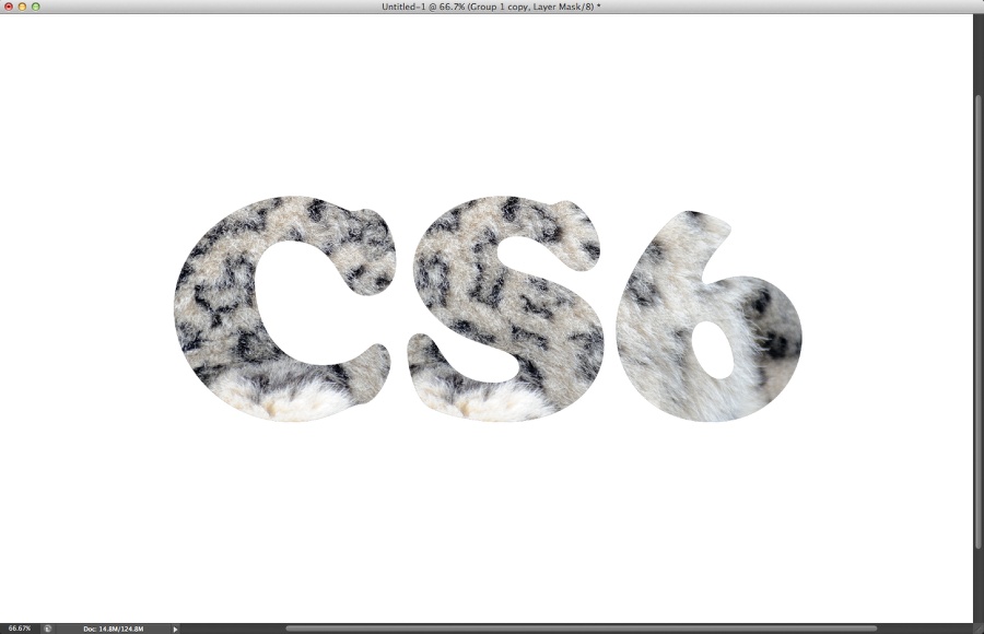Texte facile à fourrure dans Photoshop