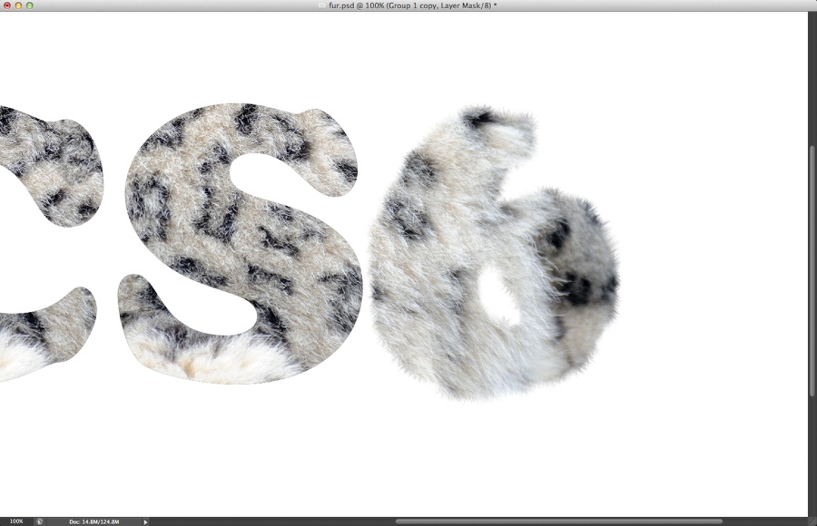 Texte facile à fourrure dans Photoshop