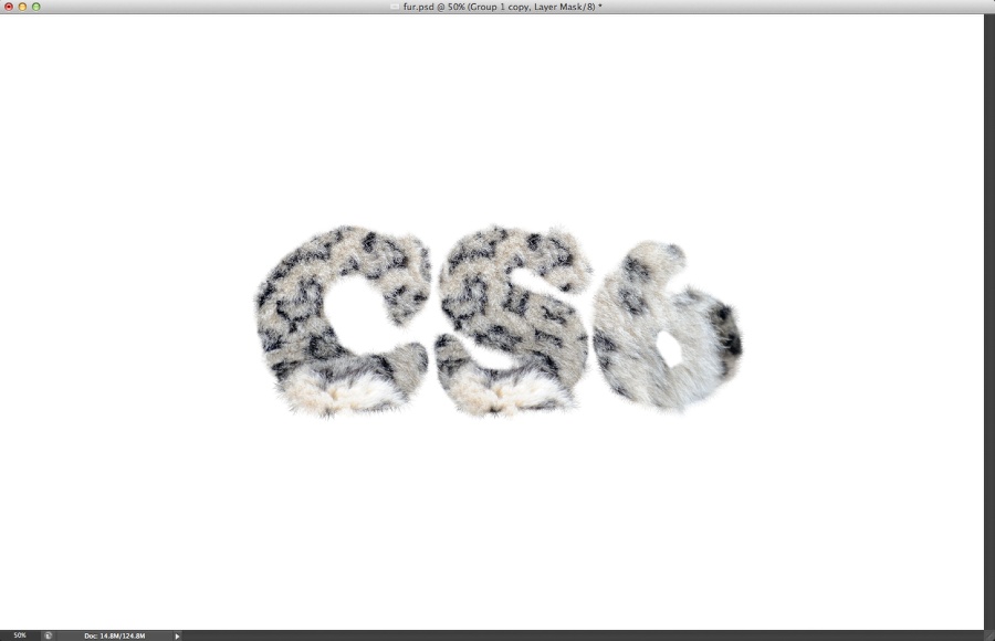 Texte facile à fourrure dans Photoshop