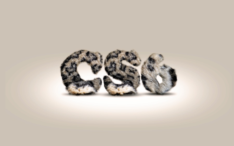 Texte facile à fourrure dans Photoshop