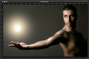 L&rsquo;homme torche dans Pixelmator