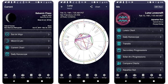 Applications pour obtenir l'horoscope