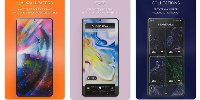 Applications de fond d'écran animé pour smartphones