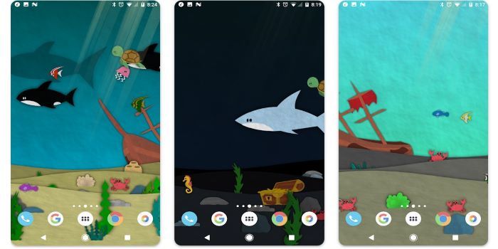 applications d'arrière-plan en direct