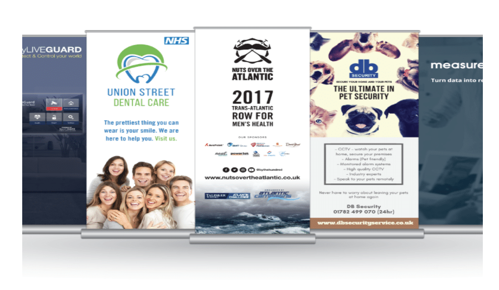 Comprendre comment les gens voient les bannières roulantes lors d'une exposition