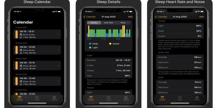 Applications pour mieux dormir