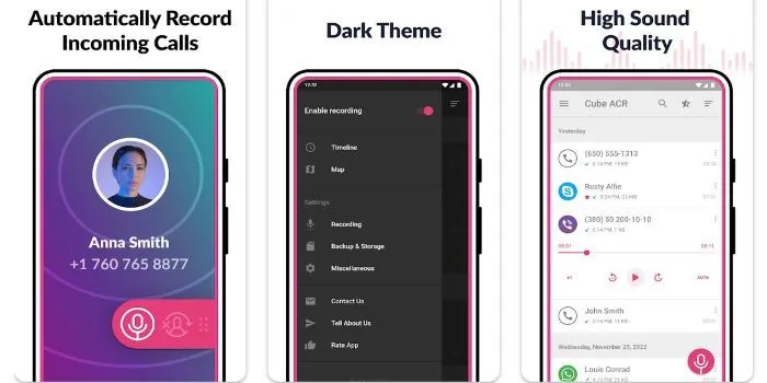 Applications pour enregistrer un appel