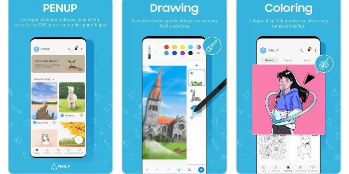 Applications utilisées pour dessiner