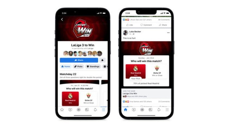 Jeu de LaLiga Facebook