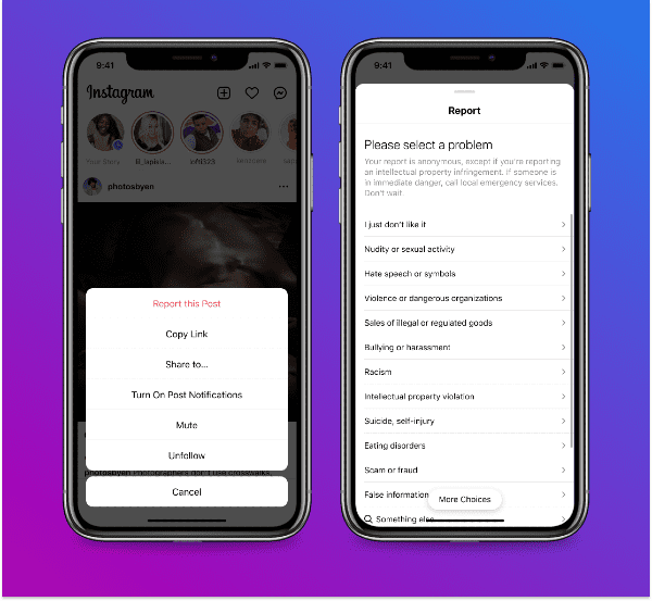 discours de haine instagram