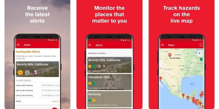 Applications de catastrophe naturelle