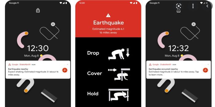 Applications pour détecter les tremblements de terre