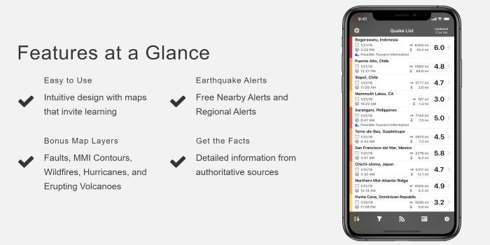 Applications pour prévenir les tremblements de terre