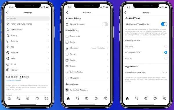 adolescent vérifie instagram