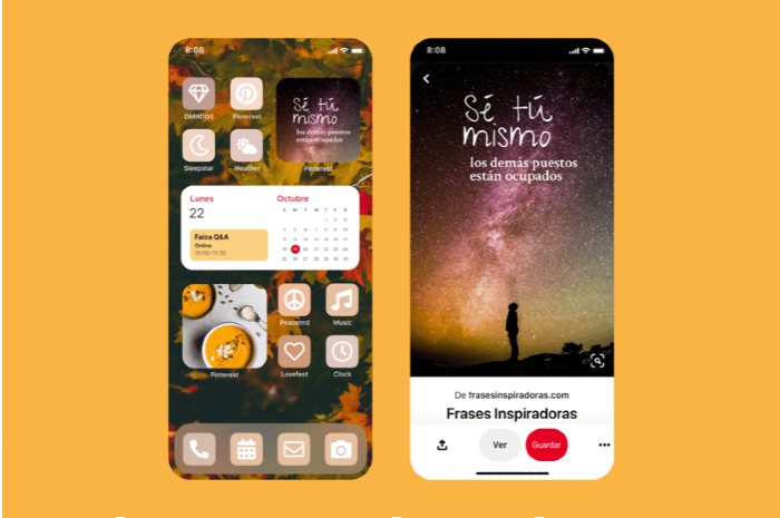 Widget Pinterest pour iPhone