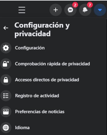 Paramètres Facebook