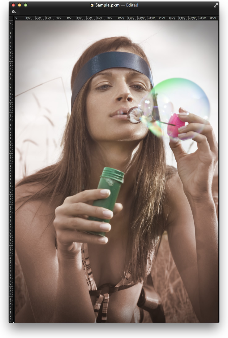 Look vintage super facile pour les photos dans Pixelmator