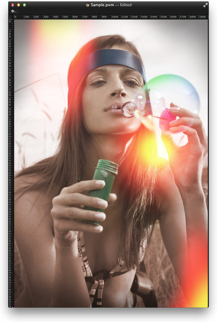 Look vintage super facile pour les photos dans Pixelmator