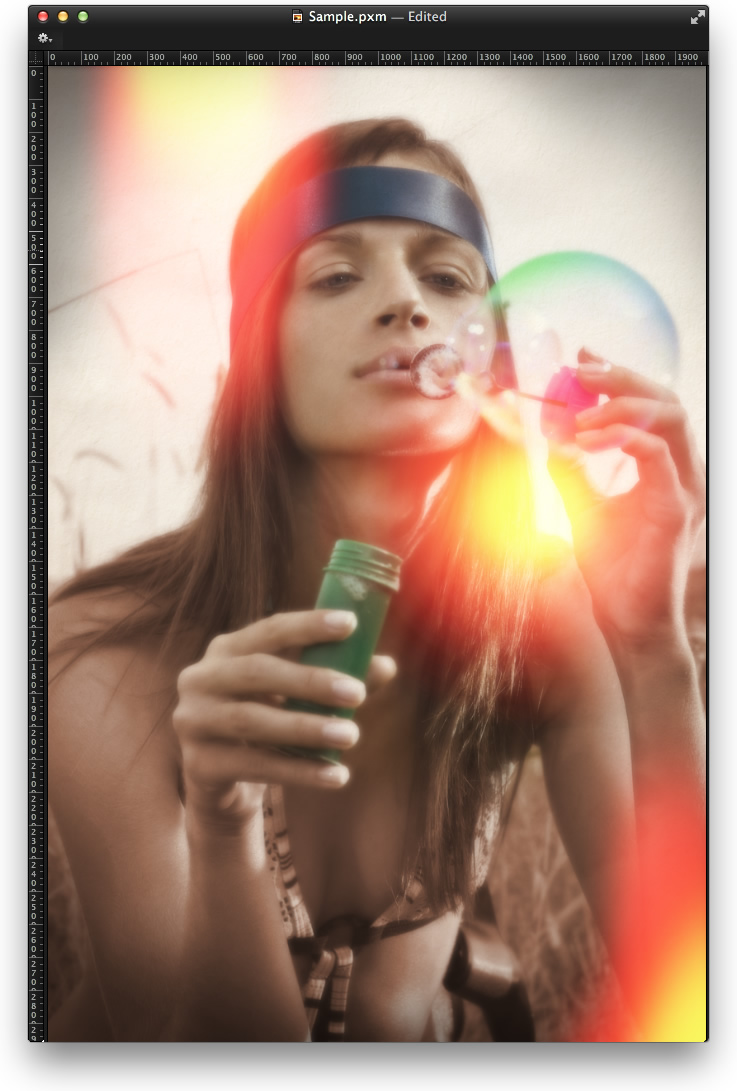 Look vintage super facile pour les photos dans Pixelmator