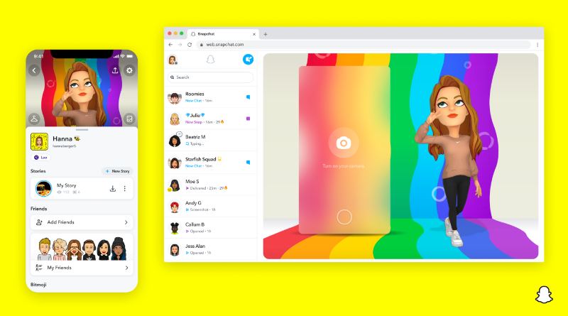 capture d'écran web snapchat