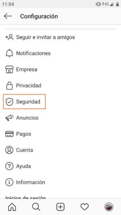 Effacer l'historique de recherche Instagram
