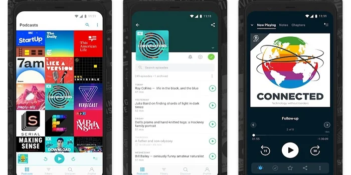 Applications mobiles de baladodiffusion