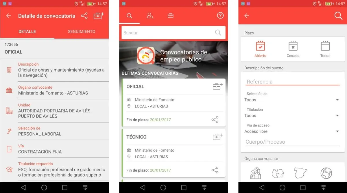 application emploi public