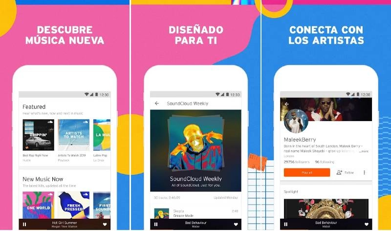 L'application Soundcloud découvre de la musique