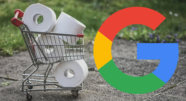Papier toilette Google Shopping Card