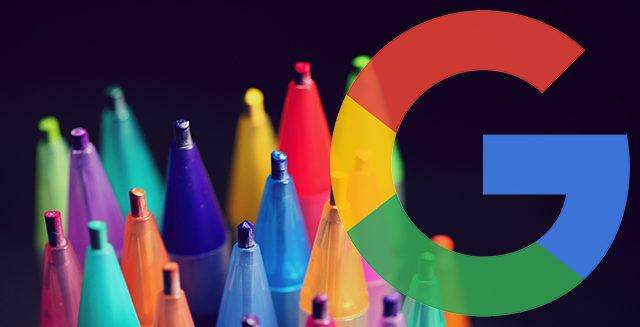 Stylos Google colorés