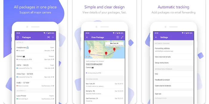 Applications pour suivre les expéditions