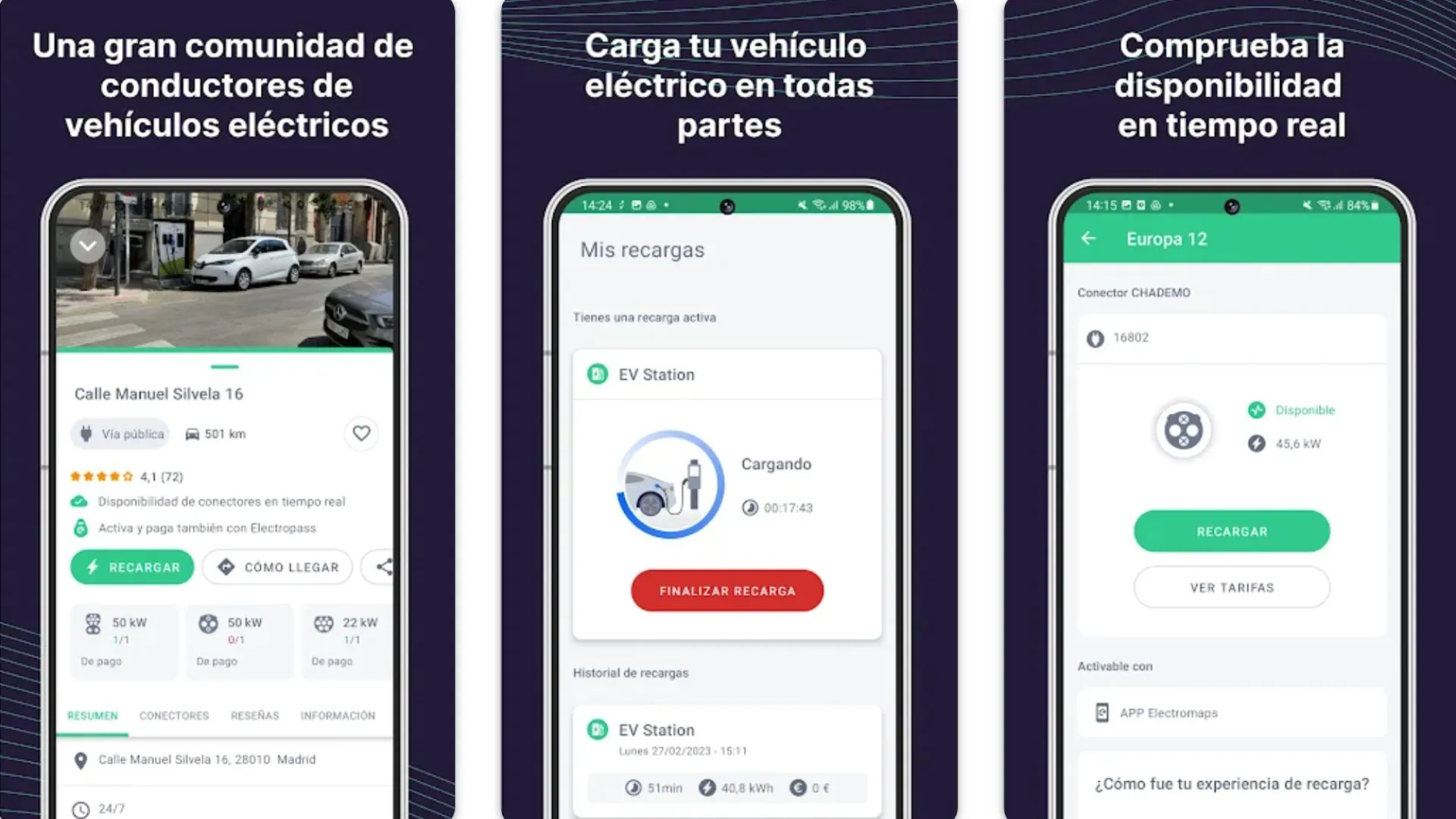 application électrocartes