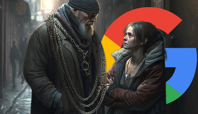 homme, vente, liens, femme, google, logo