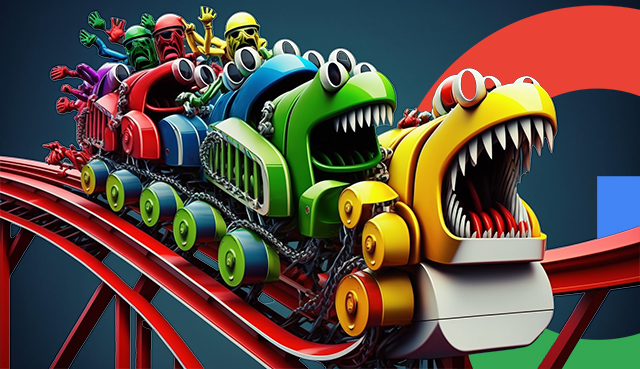 Les montagnes russes du classement Google