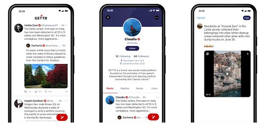 Réseau social GETTR