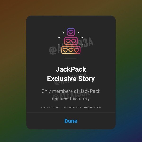Histoires exclusives Instagram