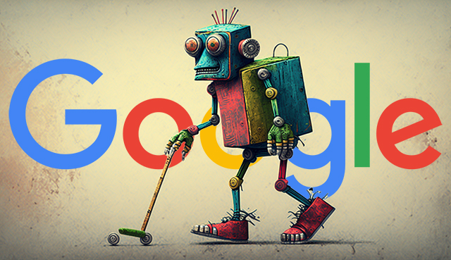 Ancienne canne robot Google
