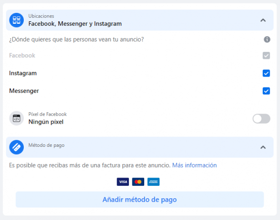 Mode de paiement et clôture de la campagne