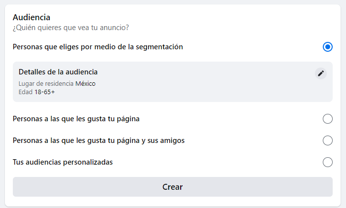 Configurer l'audience dans les publicités Facebook