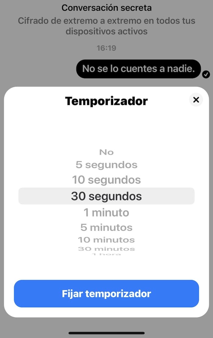 messager autodestruction