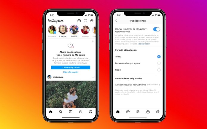 Masquer les likes sur Instagram