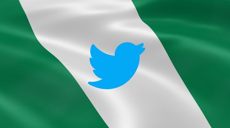 Twitter du drapeau nigérian