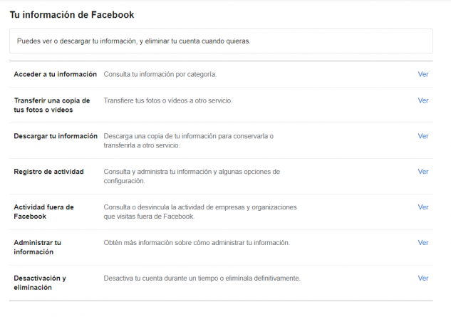 Informations personnelles Facebook