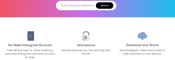 Voir les histoires de manière anonyme