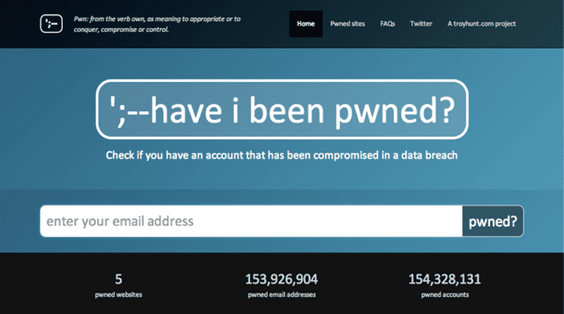Web ai-je été pwned