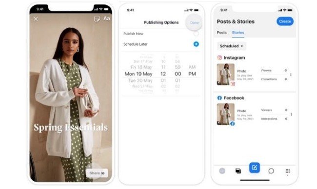 Histoires dans Business Suite