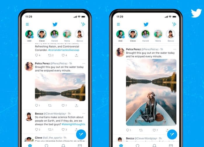 twitter en taille réelle
