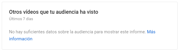 Métriques d'autres vidéos