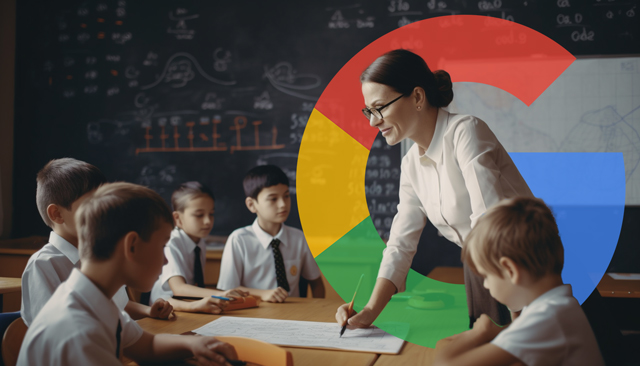 Logo Google de la classe de mathématiques de l'enseignant